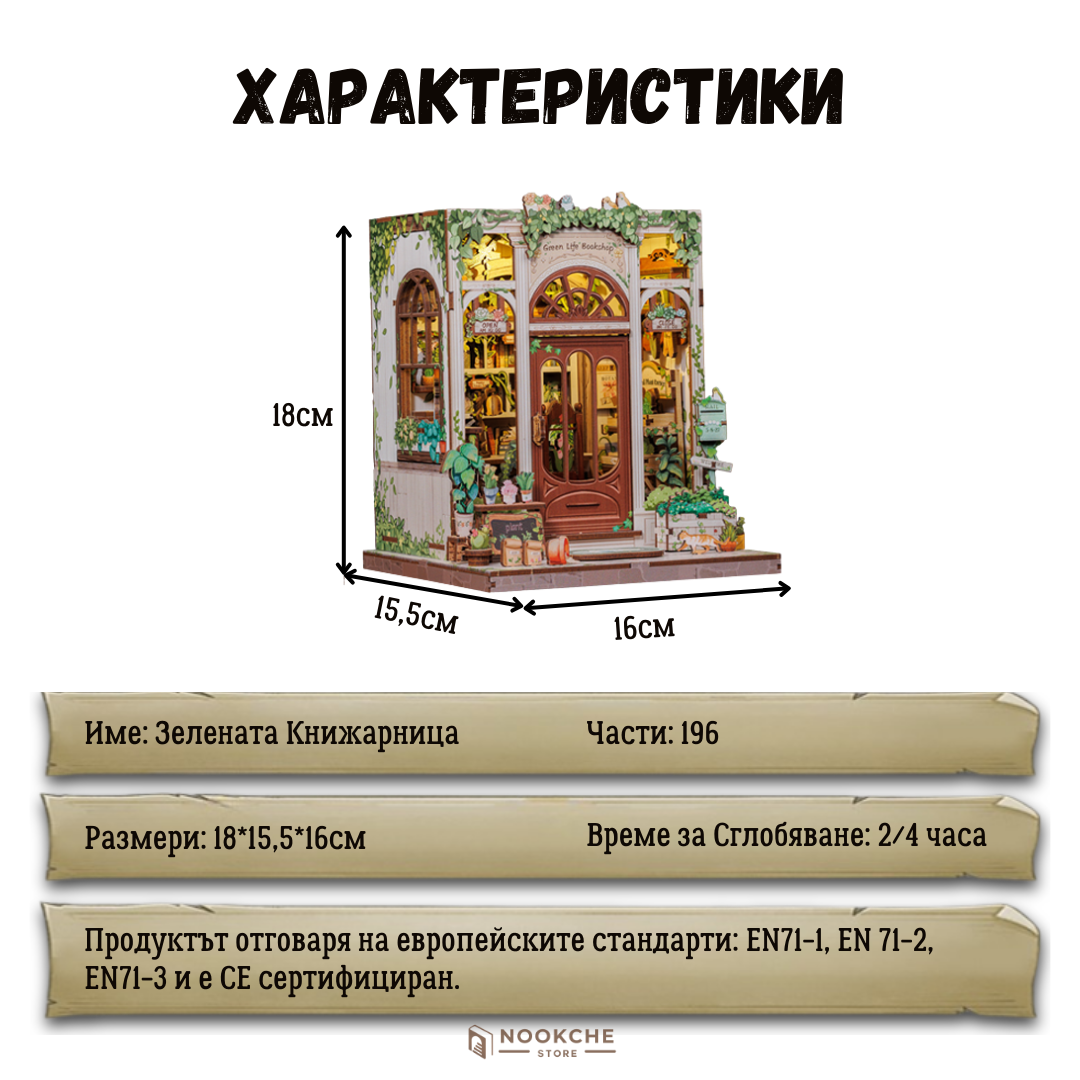 🍃 Зелената книжарница – Хармония между книги и природа 🌿✨