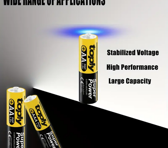 Комплект батерии Toply 2 бр. AAA