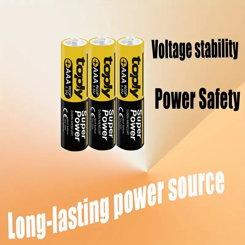 Комплект батерии Toply 2 бр. AAA