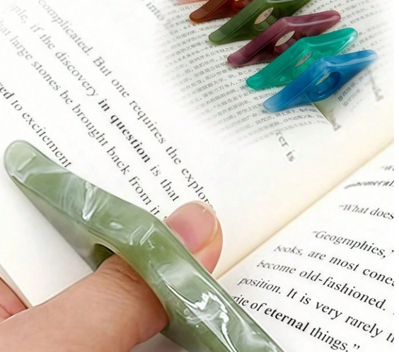 Щипка за книги с палец