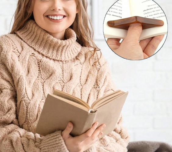 Щипка за книги с палец