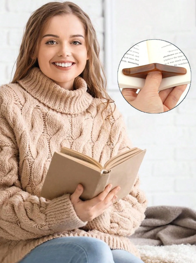 Щипка за книги с палец