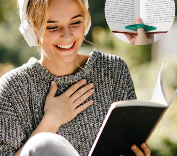 Щипка за книги с палец