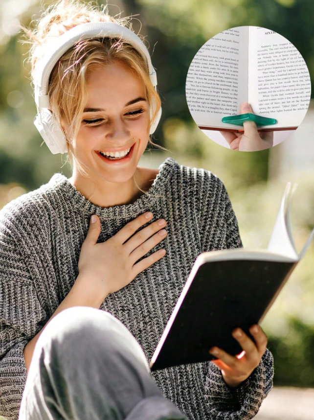 Щипка за книги с палец