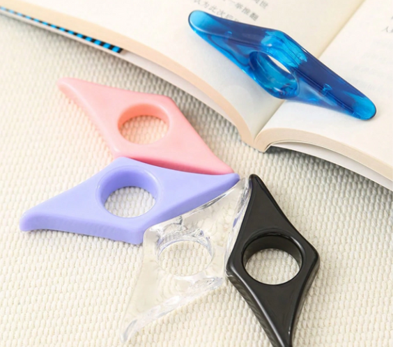 Щипка за книги с палец