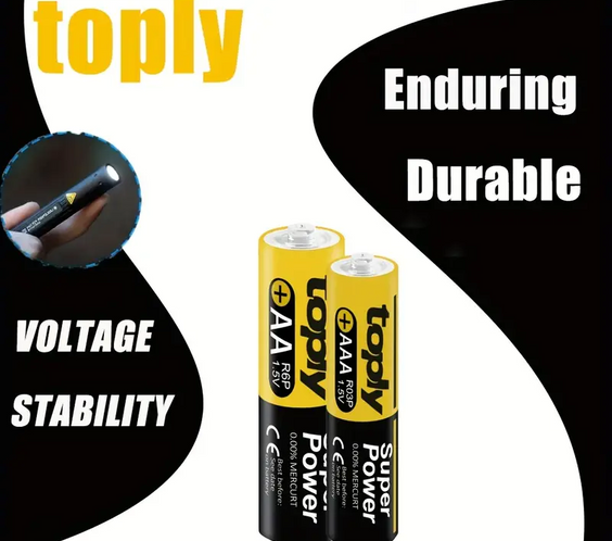 Комплект батерии Toply 2 бр. AAA