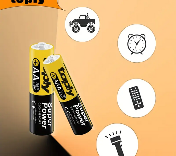 Комплект батерии Toply 2 бр. AAA