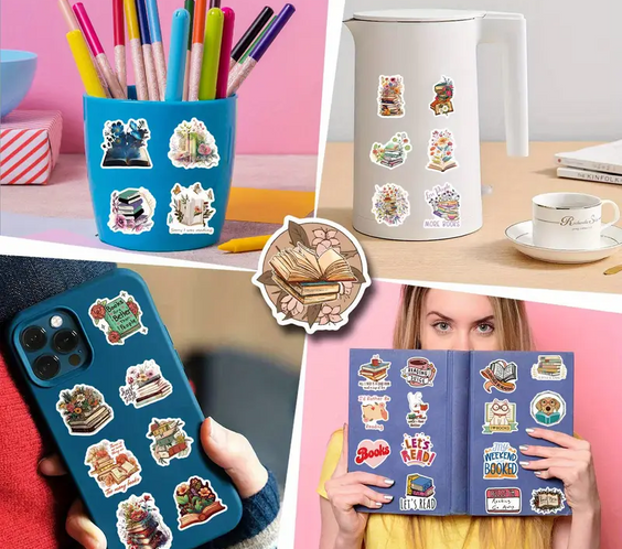 Стикери за книжни мечтатели - 10бр