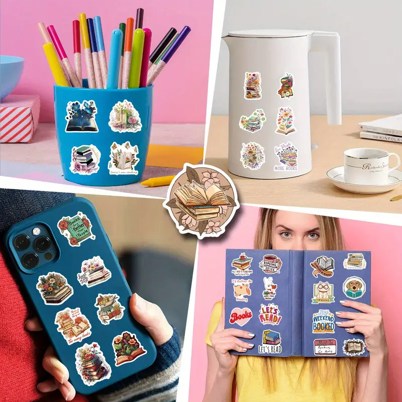 Стикери за книжни мечтатели - 10бр