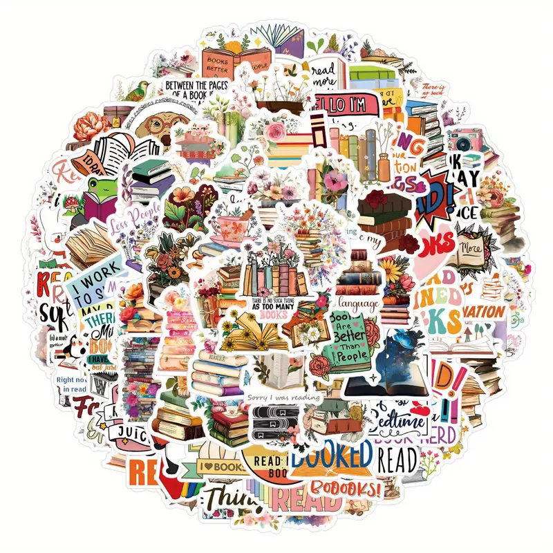 Стикери за книжни мечтатели - 10бр
