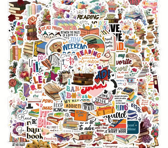 Стикери за книжни мечтатели - 10бр