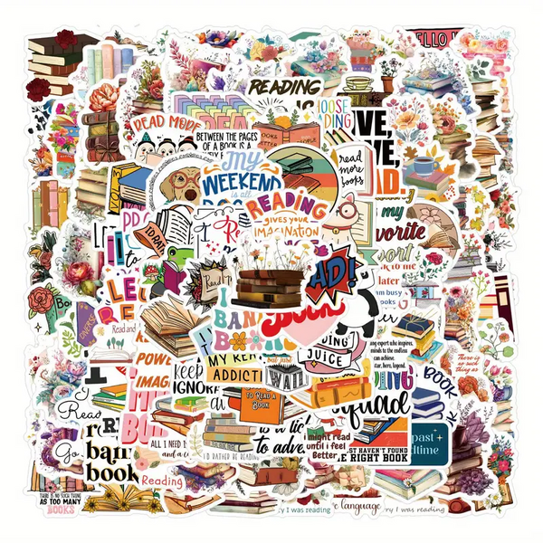 Стикери за книжни мечтатели - 10бр